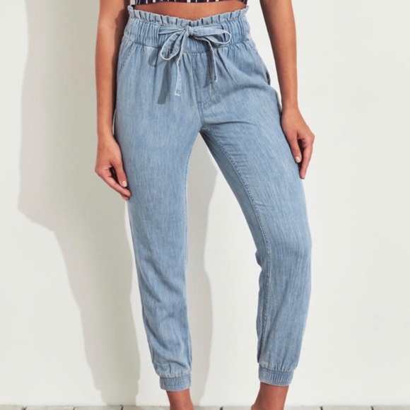 hollister paper bag pants